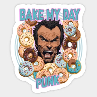 Bake my Day Punk Sticker